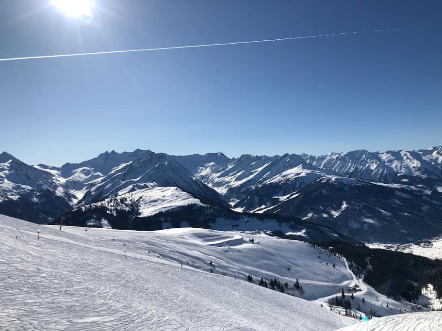 Ferienhaus Zillertal Panorama Blick Balkon Sauna Zellberg Exterior photo